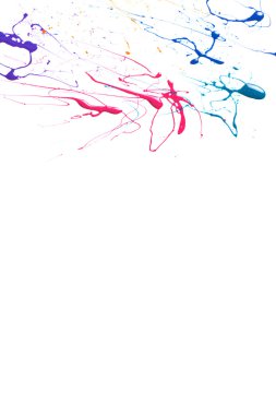 Beyaz bir arka plan üzerine sprey boya.