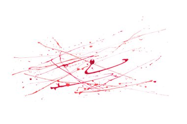 Beyaz bir arka plan üzerine sprey boya.