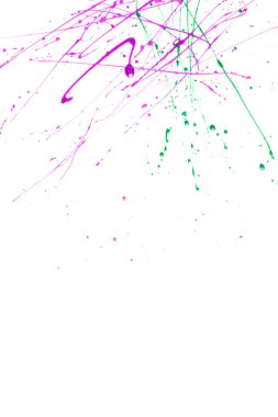 Beyaz bir arka plan üzerine sprey boya.