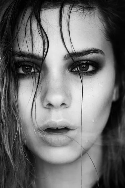 Black and white portrait. — Stock Photo, Image