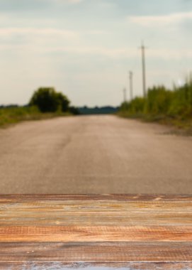 Vintage masaya güzel arka plan manzara.