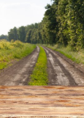 Vintage masaya güzel arka plan manzara.