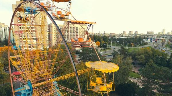 Ferris Wheel Attraction Park Autumn Height — Stock Photo, Image