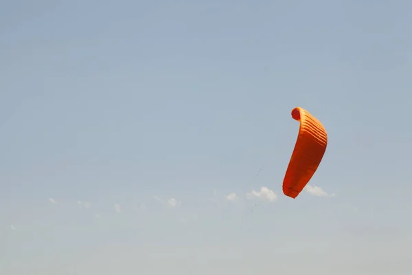 Extreme Skiing Beautiful Kitesurfing Summer — Stock Photo, Image