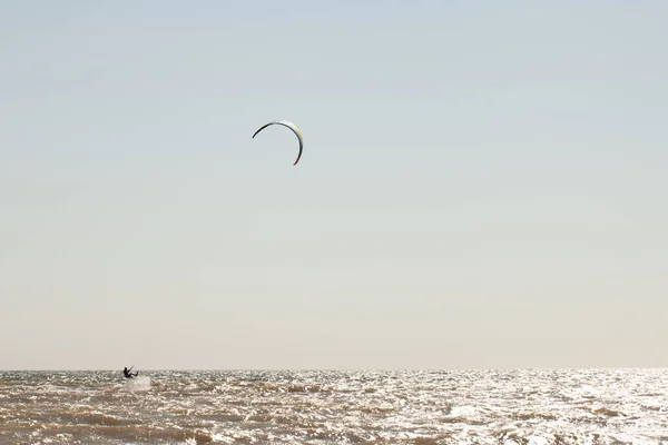 Ucrânia Odessa Julho 2021 Kitesurf Extremo Bonito Verão — Fotografia de Stock