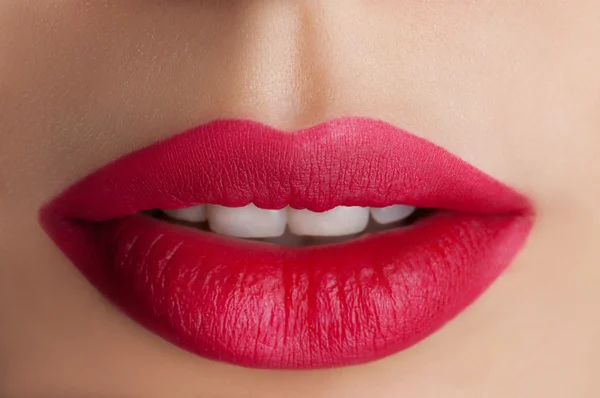 Labios rojos — Foto de Stock