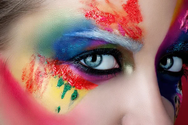 Trucco colorato — Foto Stock