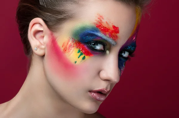 Colorful makeup — Stock Photo, Image