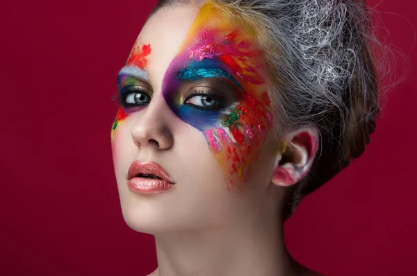 Colorful makeup — Stock Photo, Image