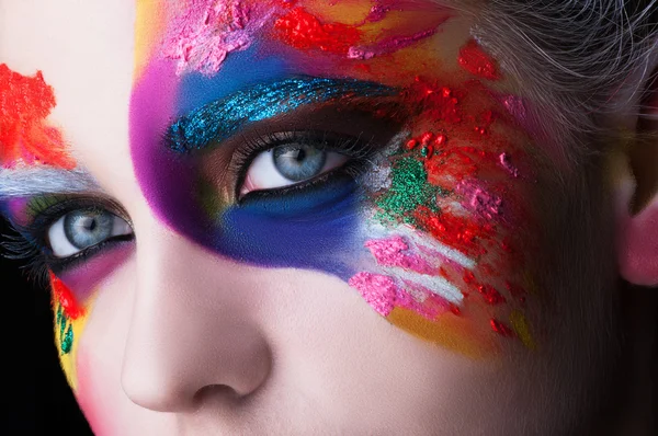 Trucco colorato — Foto Stock