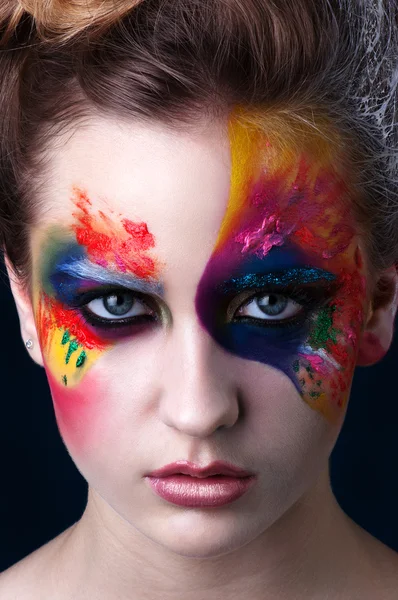 Colorful makeup — Stock Photo, Image