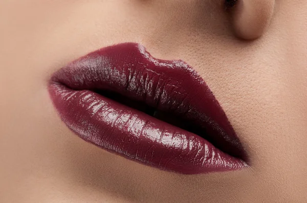 Stylische rote Lippen — Stockfoto