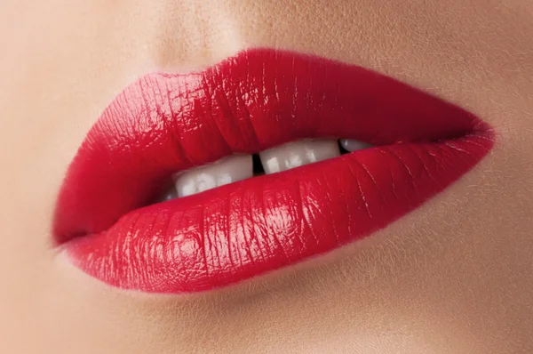 Labios rojos . — Foto de Stock