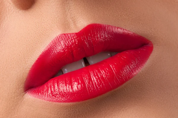 Labios rojos . — Foto de Stock