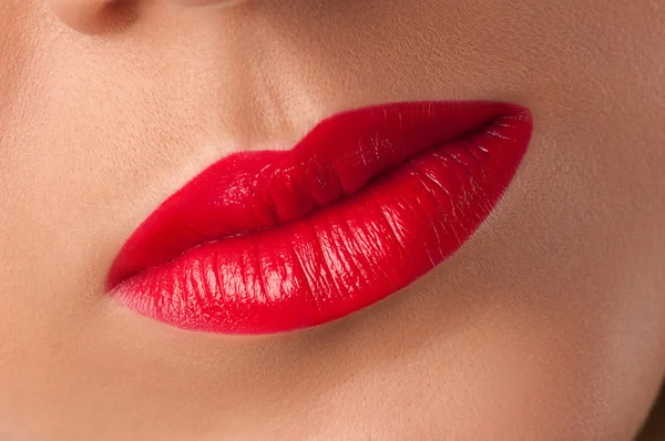 Labios rojos . — Foto de Stock