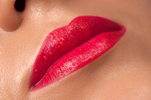 Labios rojos . —  Fotos de Stock