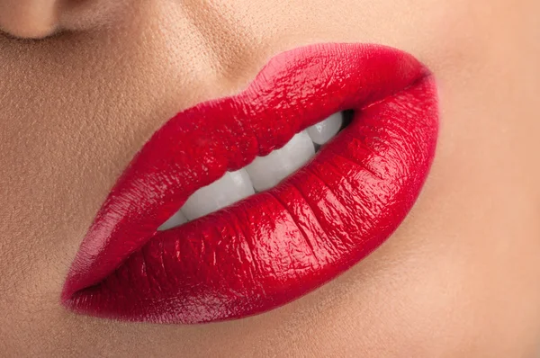 Labios rojos . — Foto de Stock