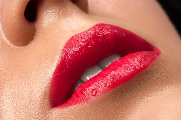 Labios rojos . —  Fotos de Stock