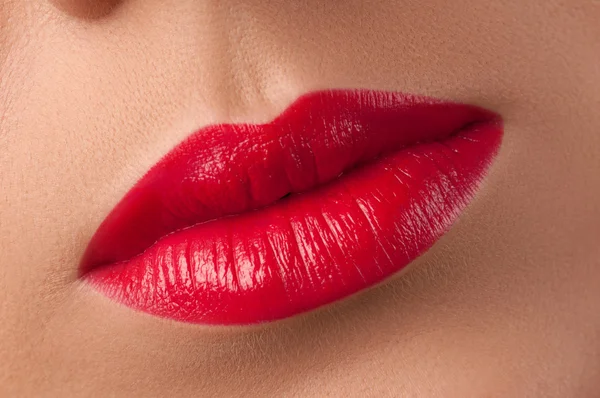Rote Lippen . — Stockfoto