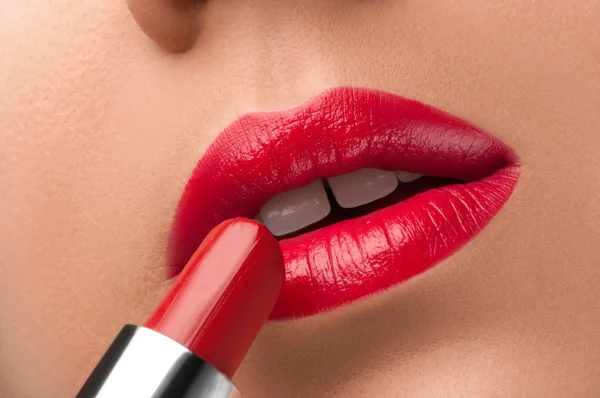 Labios rojos . — Foto de Stock