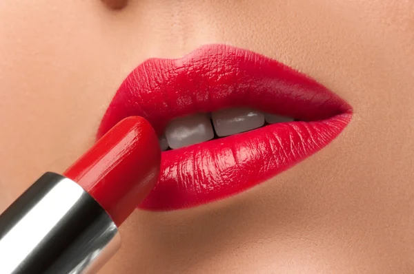 Red lips . — Stock Photo, Image