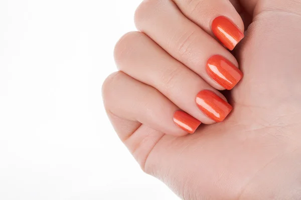 Oranje nagellak. — Stockfoto