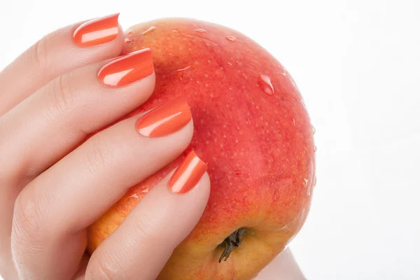 Oranje nagellak. — Stockfoto