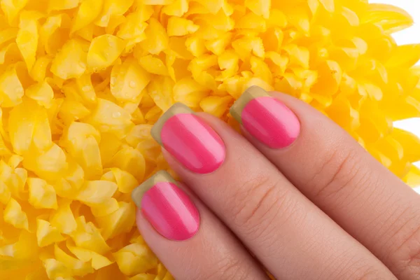 Pink nail polish. — Stock Photo, Image