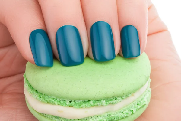 Esmalte de uñas verde . — Foto de Stock