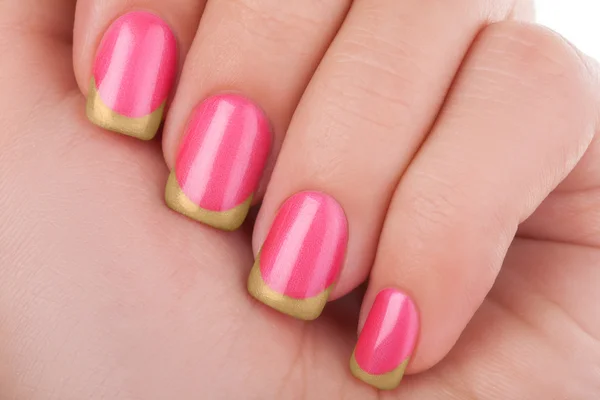 Рожевий лак для нігтів . — стокове фото