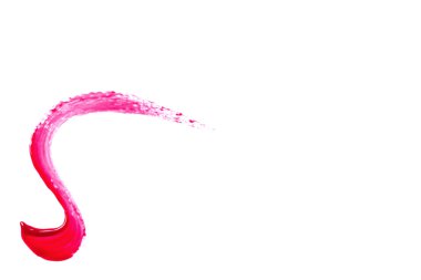 Tırnak cilası (emaye) damla örnek, üzerinde beyaz izole