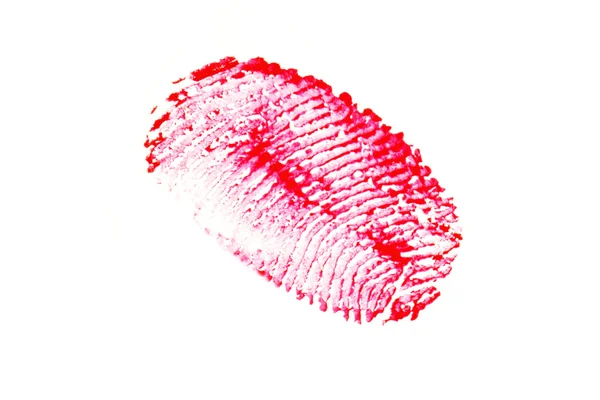 Un échantillon de maquillage rouge . — Photo