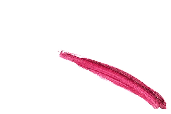 Maquillaje de muestra roja sobre un fondo blanco . —  Fotos de Stock