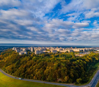 Silayiniai denilen Kaunas 'taki Sovyet bloğu ev manzarası.