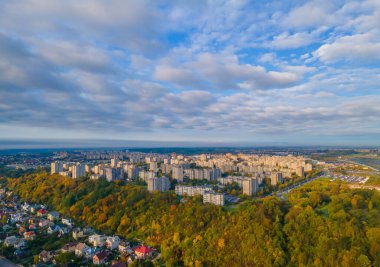 Silayiniai denilen Kaunas 'taki Sovyet bloğu ev manzarası.