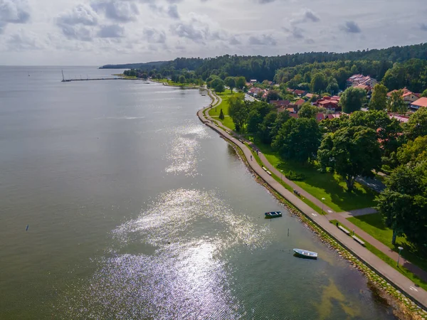 Litvanya 'nın Curonian tükürüğündeki Juodkrante balıkçı köyü — Stok fotoğraf