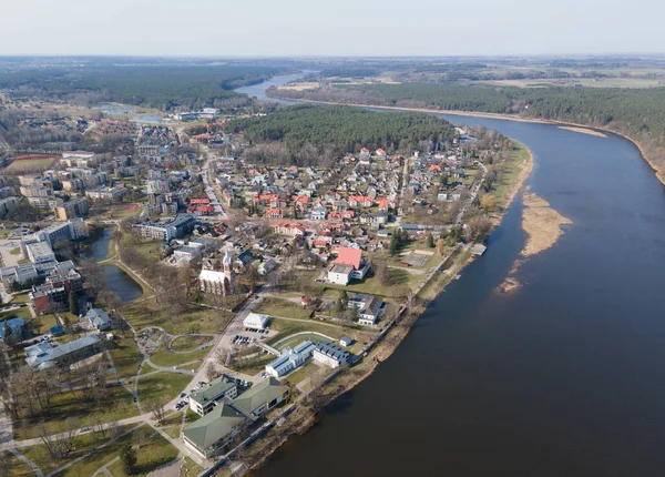 Panoramautsikt över Birstonas resort, Litauen — Stockfoto
