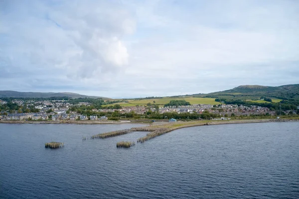 Greenock Inverclyde废弃和废弃的旧渔港码头 — 图库照片