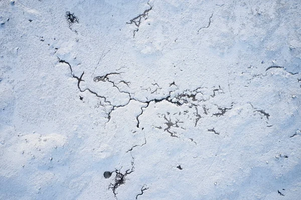 Rannoch Moor et Black Mount recouverts de neige pendant l'hiver vue aérienne — Photo