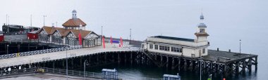 Dunoon victorian pier at ferry dock port Argyll Scotland clipart