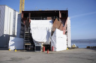 Glasgow Limanı 'ndaki Gemi Binası Ferguson Liman İskelesi İskelesi Limanı