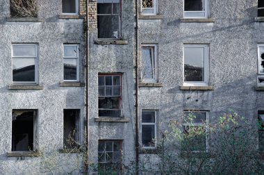 Glasgow İngiltere 'nin yoksul kesimindeki konut