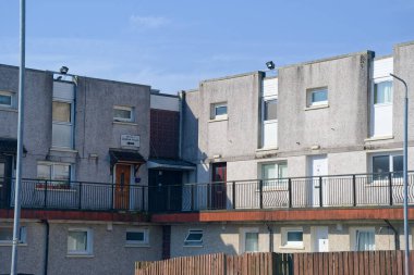 Glasgow İngiltere 'nin yoksul kesimindeki konut