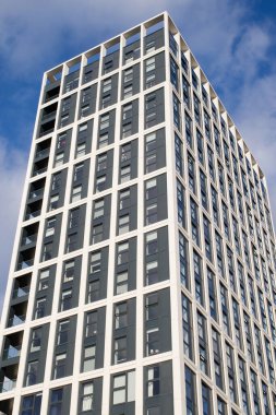 Glasgow İngiltere 'deki modern yükseliş öğrenci evleri.