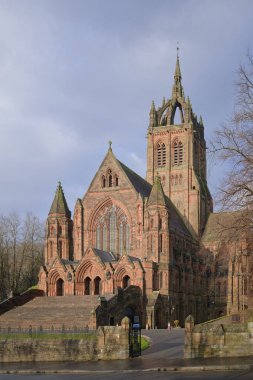 Paisley UK 'de modern sanat deco mimarisi tasarımı sonrası Baptist kilisesi