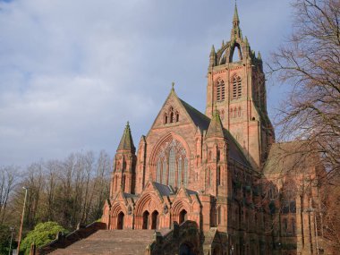 Paisley UK 'de modern sanat deco mimarisi tasarımı sonrası Baptist kilisesi