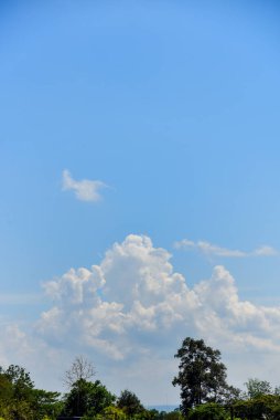 Yürürken gökyüzü görüntüsü. Uzayı kopyala Portre boyutunda. Görüntü Gürültü ve Film Tanesine sahip.