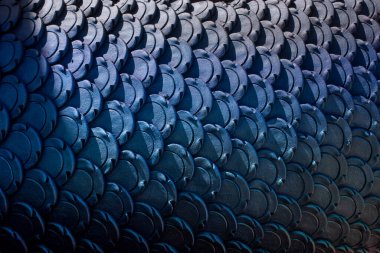 Tayland desenli yakın çekim Naga veya yılan heykeli, Budist, Tayland tapınağı