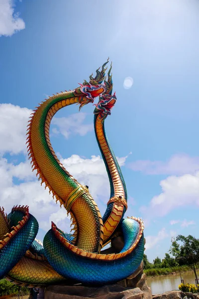 Udon Thani Thailand June 2021 Low Angle View Twin Stucco — ストック写真