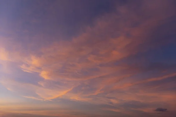 Belo Cenário Dramático Pôr Sol Foco Suave — Fotografia de Stock